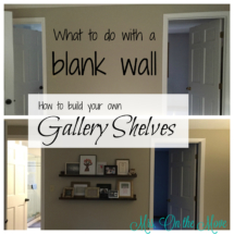 How to build your own Gallery Shelves