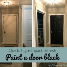 Paint a door black